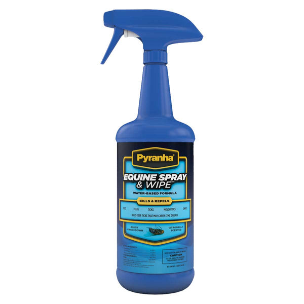 Pyranha Equine Spray and Wipe Insect Repellent 32 oz Spray